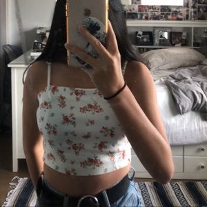 Forever 21 Floral Cropped Top